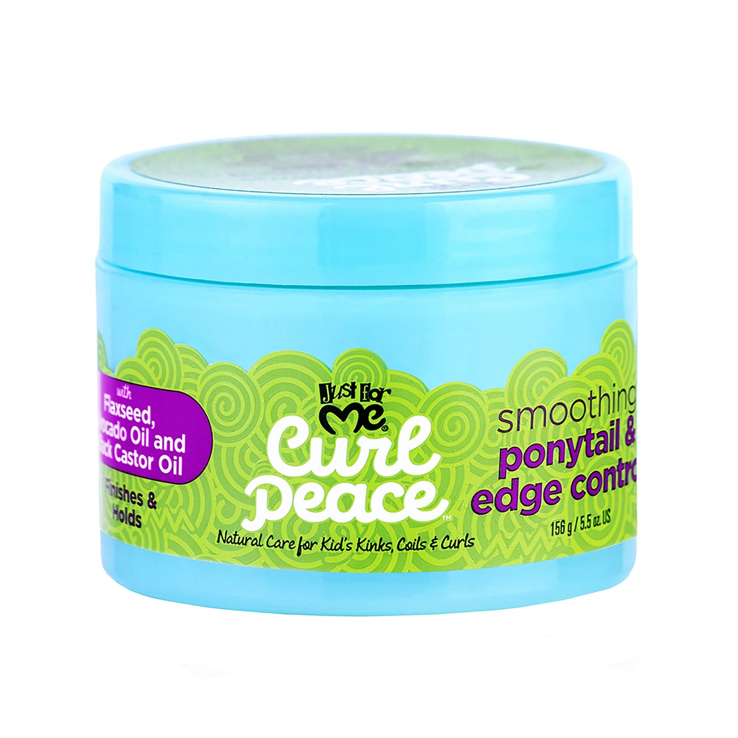 Just For Me Curl Peace Smoothing Ponytail & Edge Control - Finishes & Holds, Contains Flaxseed, Avocado Oil & Black Castor Oil, 5 oz Beauty & Personal Care Just For Me