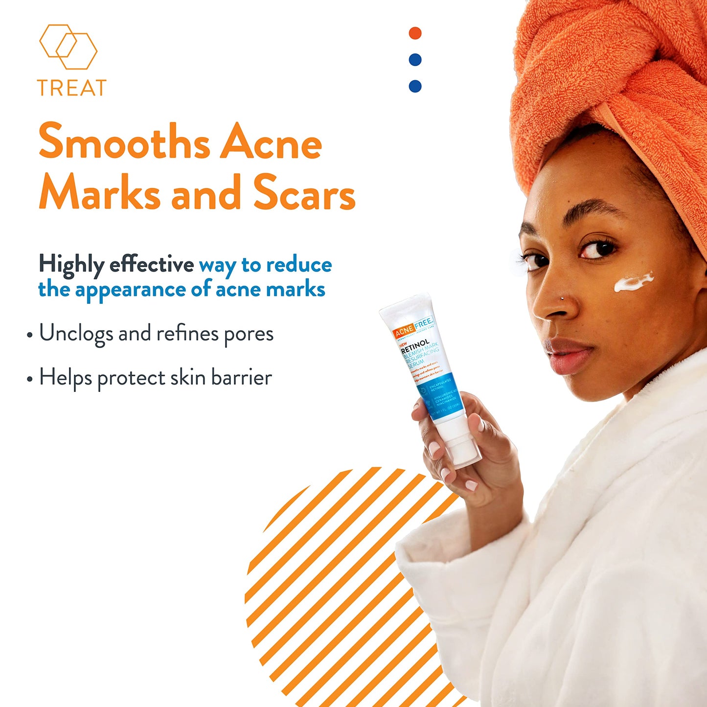 AcneFree Retinol Blemish Mark Resurfacing Serum with Hyaluronic Acid, and Niacinamide | Helps to Reduce the Appearance of Acne Marks | Redness Control Beauty & Personal Care AcneFree