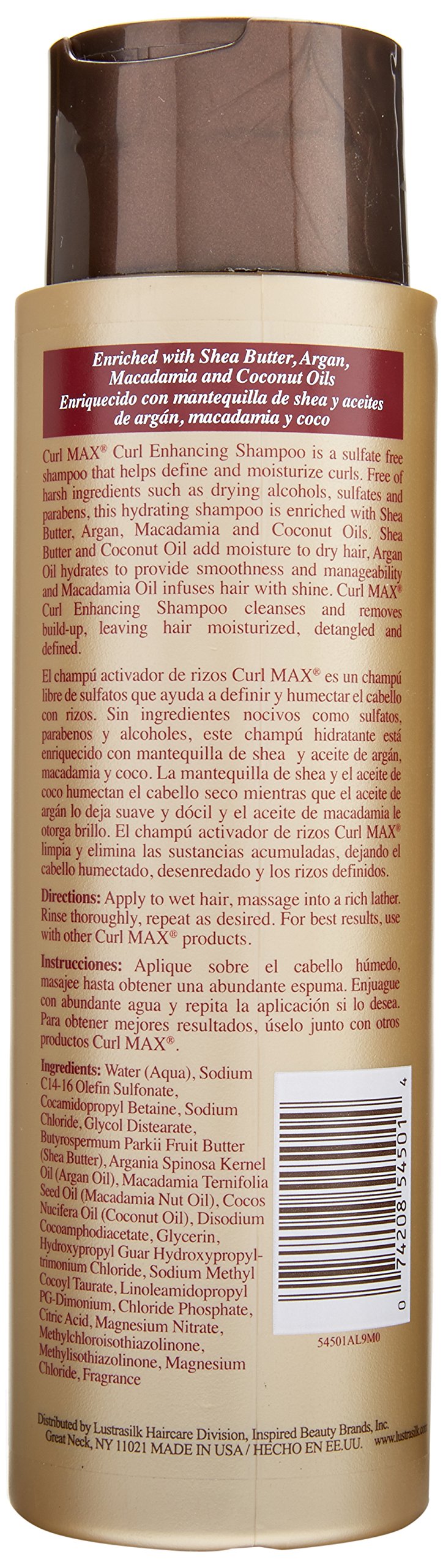 Lustrasilk Max Curl Enhancing Shampoo, 12 Ounce Beauty & Personal Care Lustrasilk