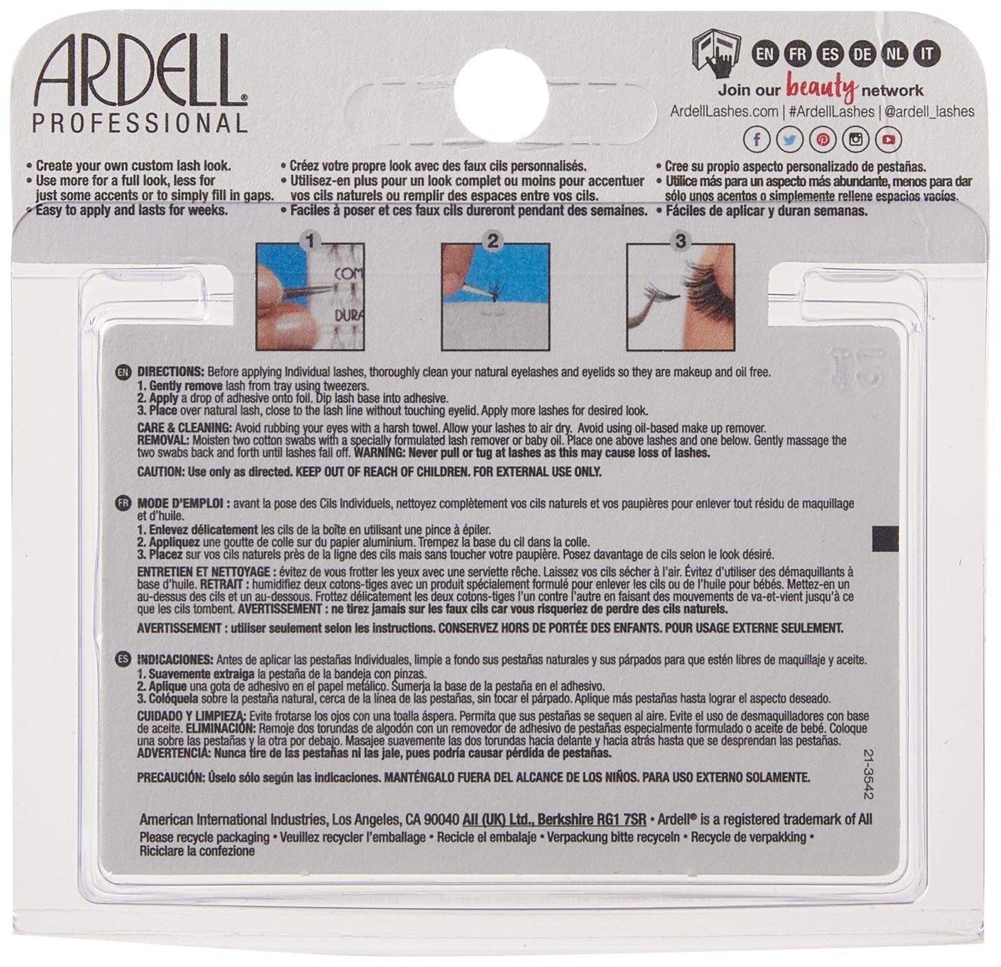 Triple Individuals Knot-Free Long Black Beauty & Personal Care Ardell