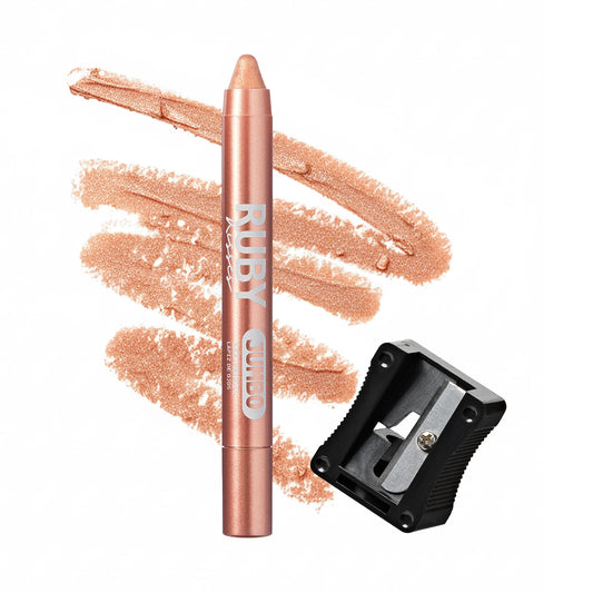 Ruby Kisses Jumbo Eye Pencil With Sharpener, Thick Eyeliner Pencil For Eye Shadow Primer & Highlighter on Waterline & Inner Corner, Eyeshadow Stick