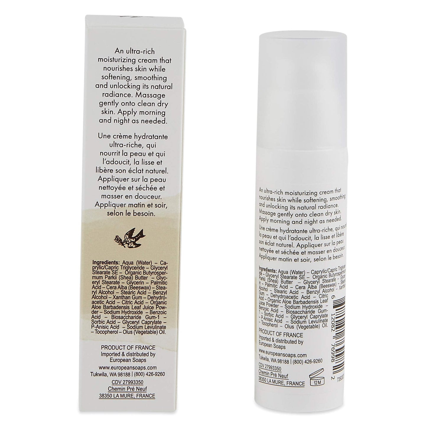 De La Terre All Natural Sensitive Skin Collection Fragrance Free, Moisturizing & Hydrating, Face Cream, 50 ML Beauty & Personal Care De La Terre