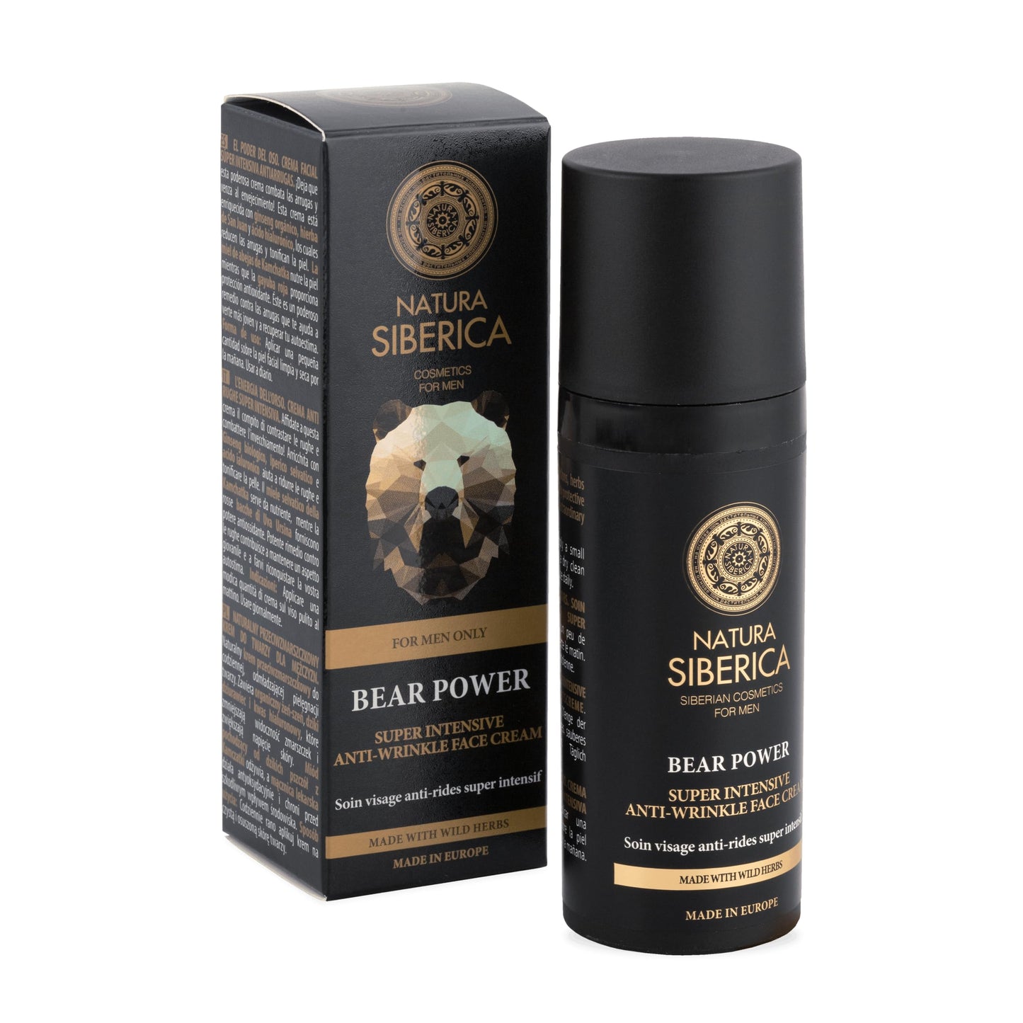 Natura Siberica For Men Only Bear Super Intensive Power Anti-Wrinkle Face Cream 50Ml Beauty & Personal Care Natura Siberica