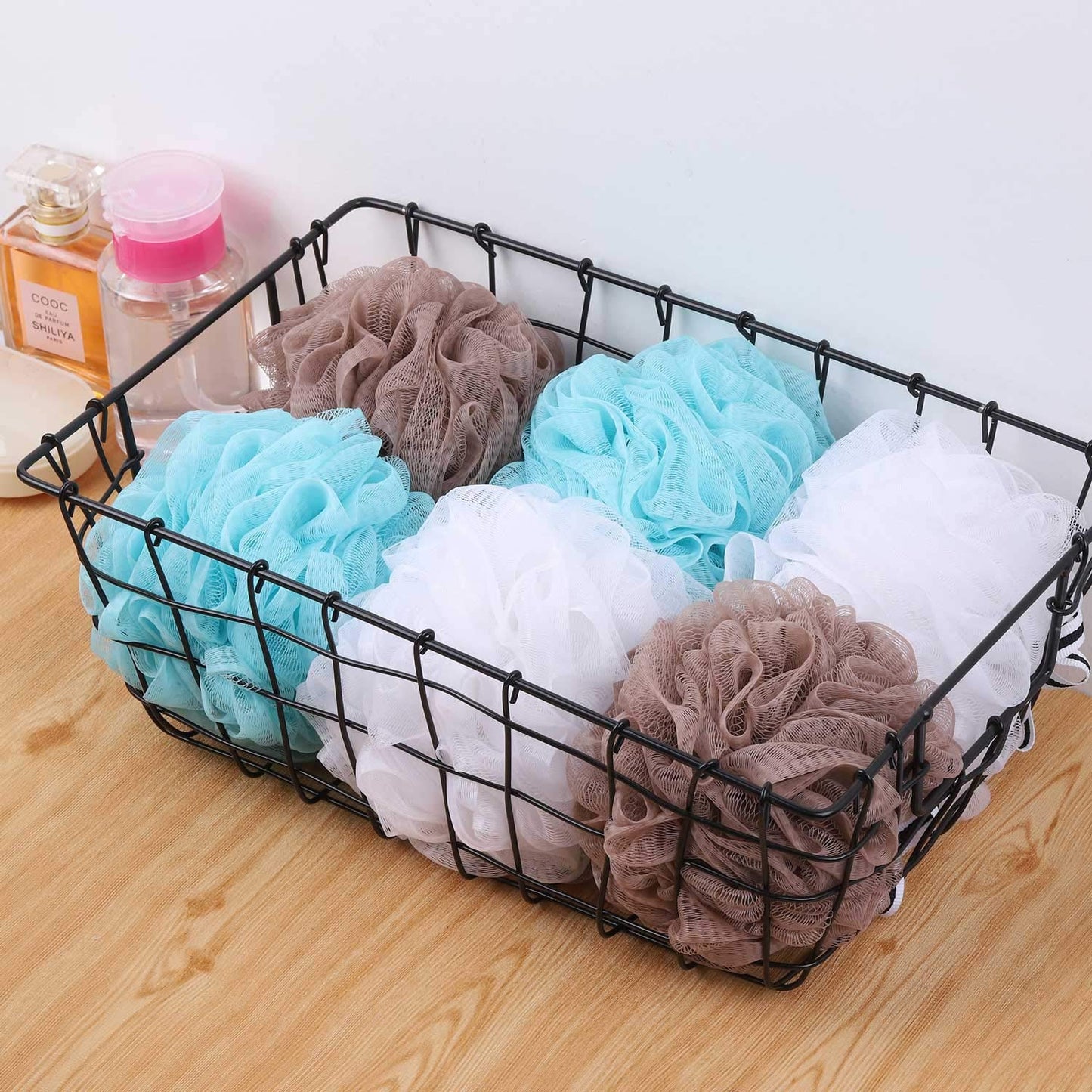 Bath Loofah Shower Sponge Pouf Body Scrubber Exfoliator Scrubber Ball (Set of 6) Beauty & Personal Care Tbestmax