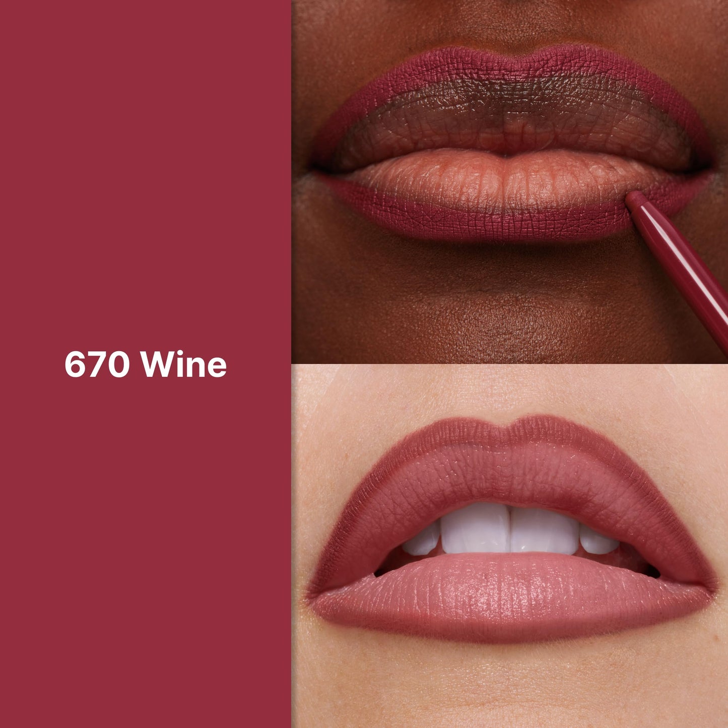 Revlon Colorstay Lip Liner Makeup with Built-in-Sharpener, Longwear Rich Colors, Smooth Application, 670 Wine, 0.01 oz Beauty & Personal Care REVLON
