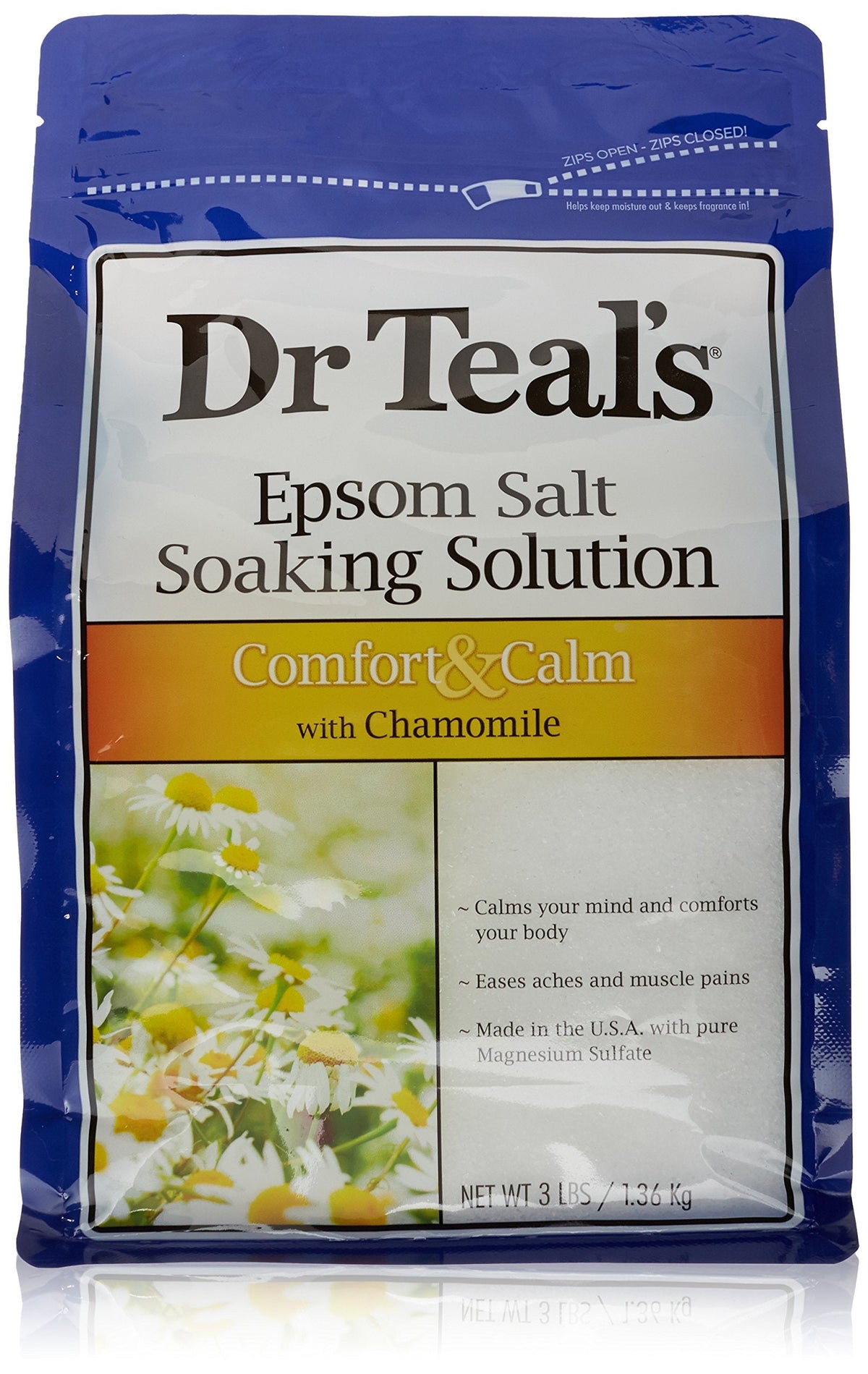 Dr Teal's Epsom Salt Soaking Solution, Chamomile, 48 Ounce Beauty and Personal Care Dr Teal's