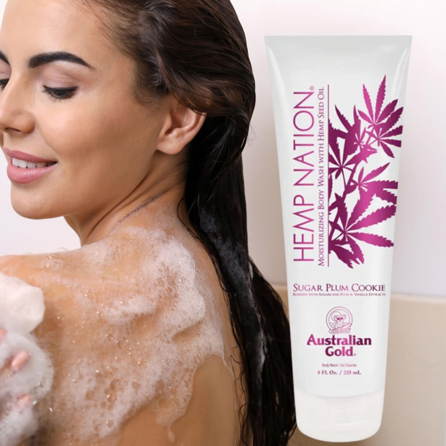 Australian Gold Hemp Nation Sugar Plum Cookie Body Wash 8oz LIMITED EDITION Beauty & Personal Care Australian Gold