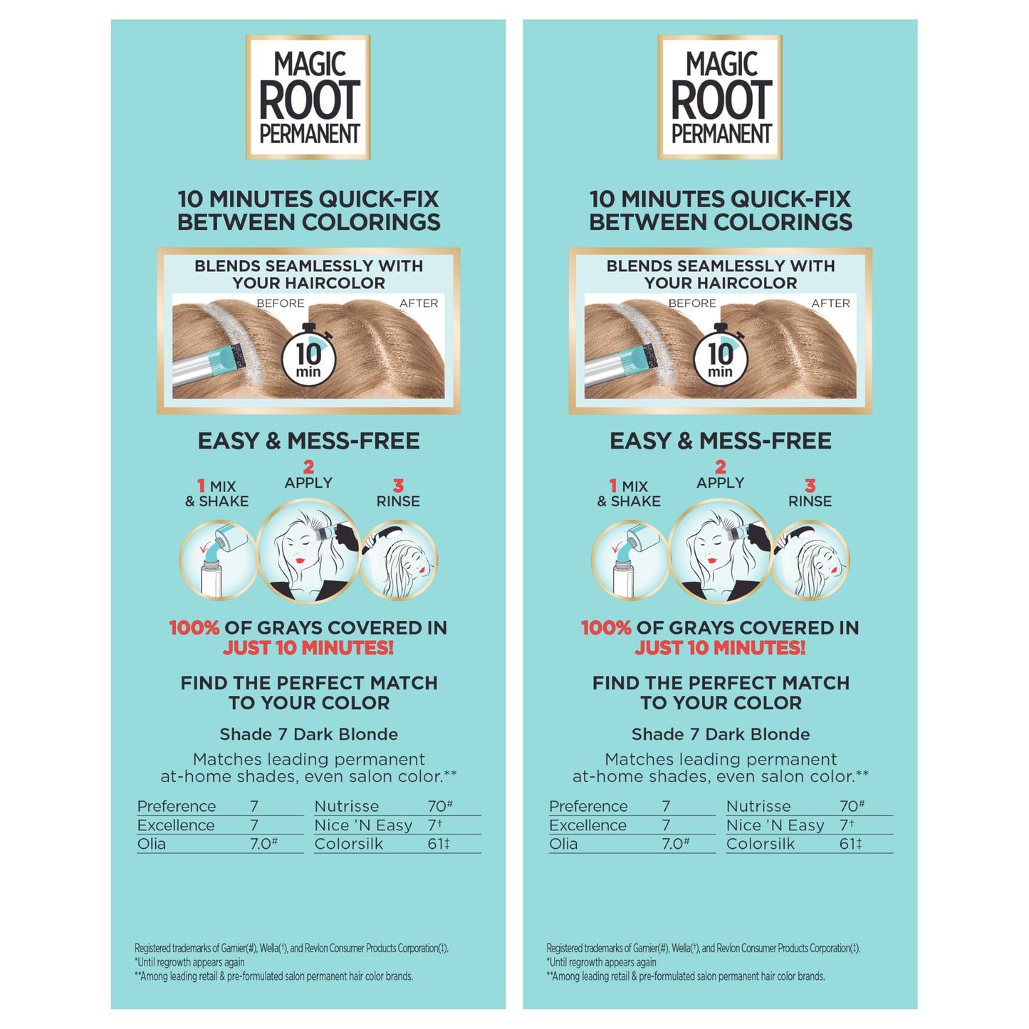 L'Oreal Paris Magic Root Permanent Hair Color Kit, 100% Gray Hair Coverage In Just 10 Minutes, Precision Brush Applicator for Seamless Application, 7 Beauty & Personal Care L'Oreal Paris