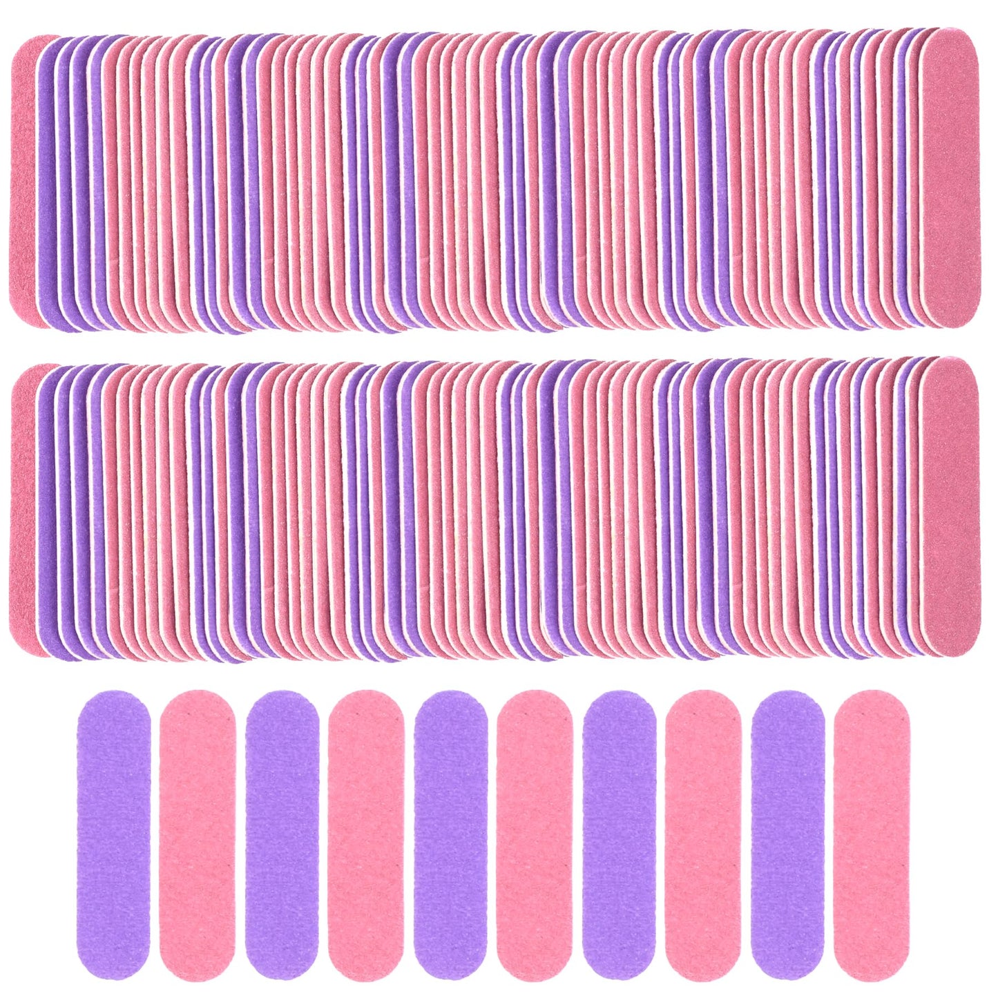 VIOCIWUO Mini Nail File Bulk 300Pcs (180/240 Grit), Disposable Nail Files Double Sided Emery Boards Home or Professional Manicure Tools(Purple Beauty & Personal Care VIOCIWUO