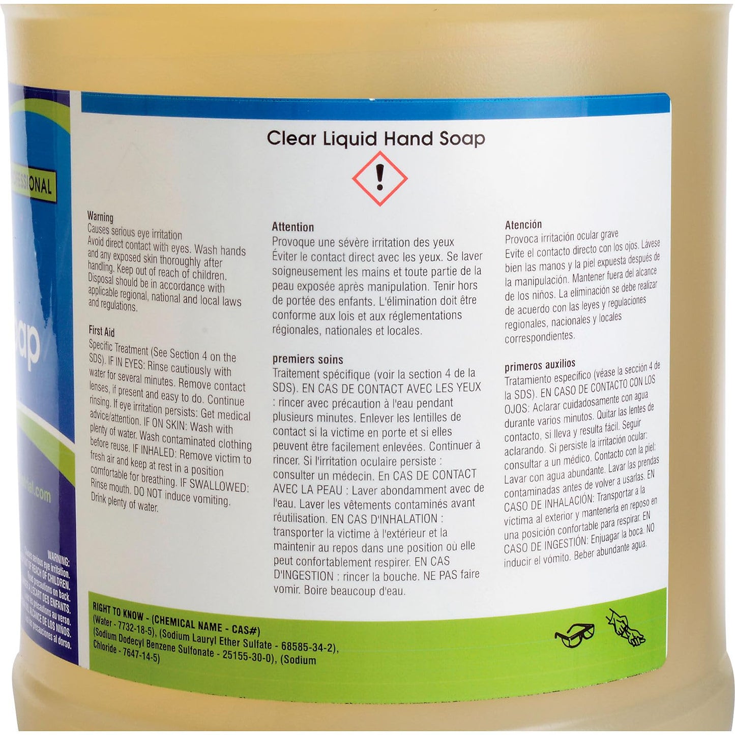 Global Industrial General Purpose Liquid Hand Soap, Floral Scented, Clear, 1 Gallon Bottle, 4/Bottles, Commercial & Industrial Liquid Hand Soap Refill Beauty & Personal Care Global Industrial