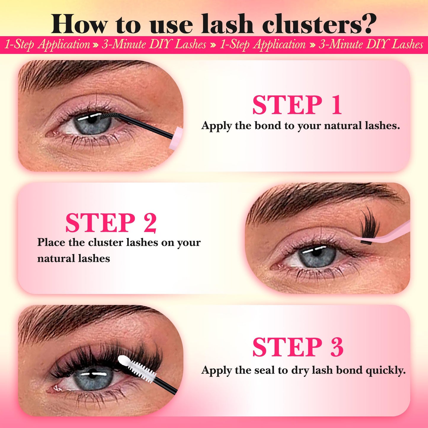 Wispy Lash Clusters with Spikes Manga Lash Clusters 160D Eyelash Clusters 10-18MM Thick Lashes Clusters Fluffy Cluster Eyelash Extensions by FANXITON Beauty and Personal Care FANXITON