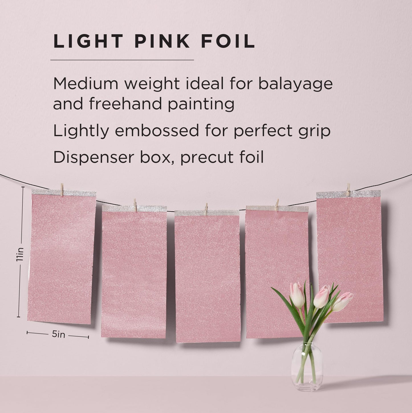 Fromm Pop Up Hair Foils, Light Pink Foils, Cosmetology Supplies, Hairstylist Essentials, Lightweight, Ideal for Highlighting and Coloring, Precut, 5" Beauty & Personal Care Fromm