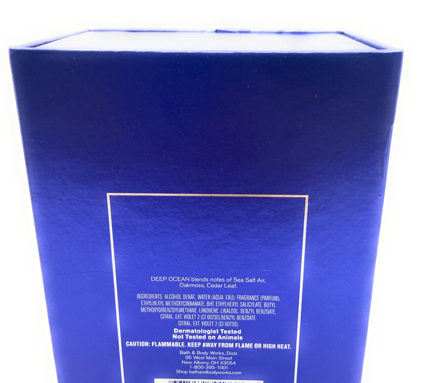 Bath and Body Works Deep Ocean Men's Collection Cologne 3.4 Fluid Ounce Spray Beauty & Personal Care Bath & Body Works