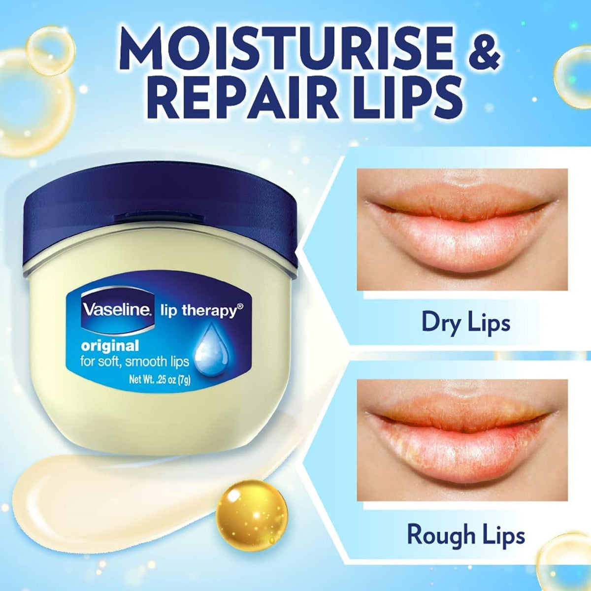 Vaseline Lip Therapy Original, .25 oz (Pack of 9) Beauty & Personal Care Vaseline