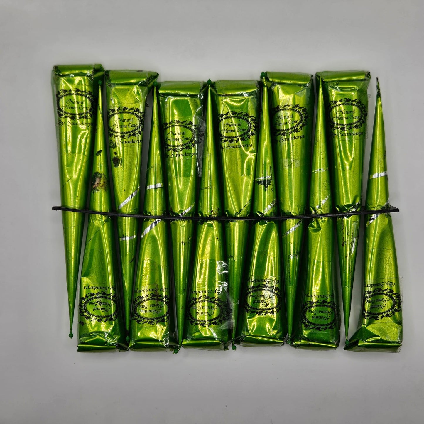 VedaSecrets Saundrya PureGlow Natural Henna Cones - 100% Organic, Ready-to-Use for Vibrant Hair Color, Pack of 6 Beauty & Personal Care VedaSecrets