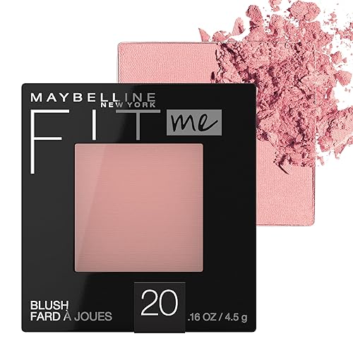 Maybelline Fit Me Powder Blush, Lightweight, Smooth, Blendable, Long-lasting All-Day Face Enhancing Makeup Color, Mauve, 1 Count Beauty & Personal Care MAYBELLINE