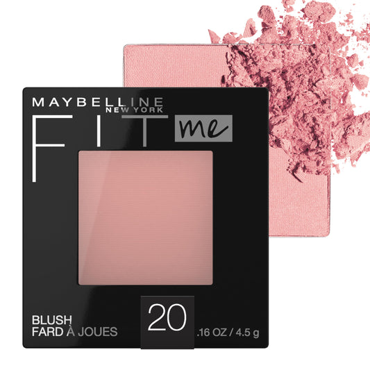 Maybelline Fit Me Powder Blush, Lightweight, Smooth, Blendable, Long-lasting All-Day Face Enhancing Makeup Color, Mauve, 1 Count Beauty & Personal Care MAYBELLINE