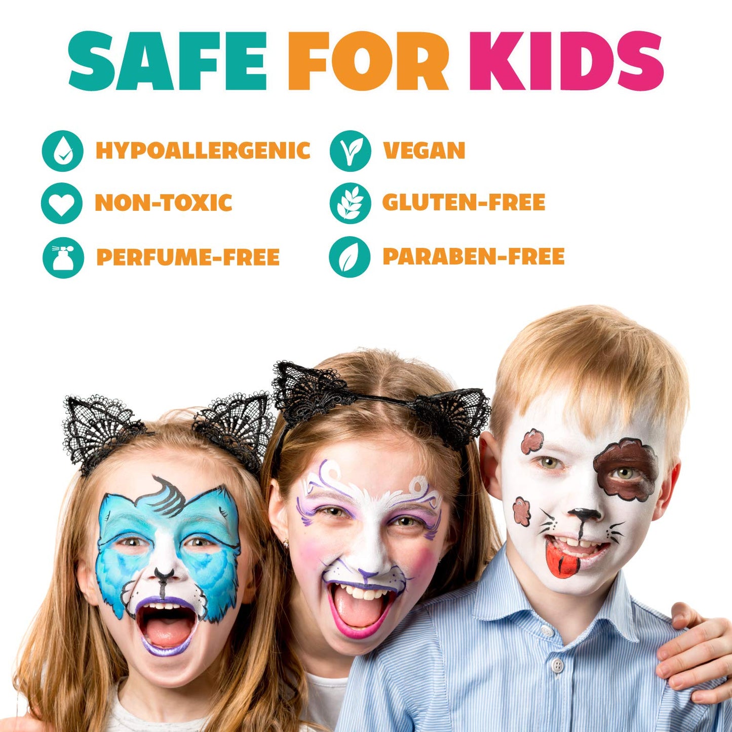Kraze FX Face Paint Palette Refill - Unicorn Shimmer (6 gm) - Hypoallergenic Non-Toxic Water Activated Halloween Professional Face & Body Painting Beauty & Personal Care Kraze FX