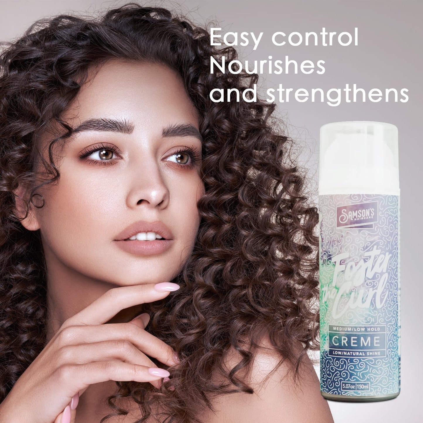 SAMSON'S HAIRCARE Foster the Curl Creme, For Textured Hair, Defines and holds curls all day, Nourishes and Strengthens hair, Protein packed formula Beauty & Personal Care SAMSON'S HAIRCARE