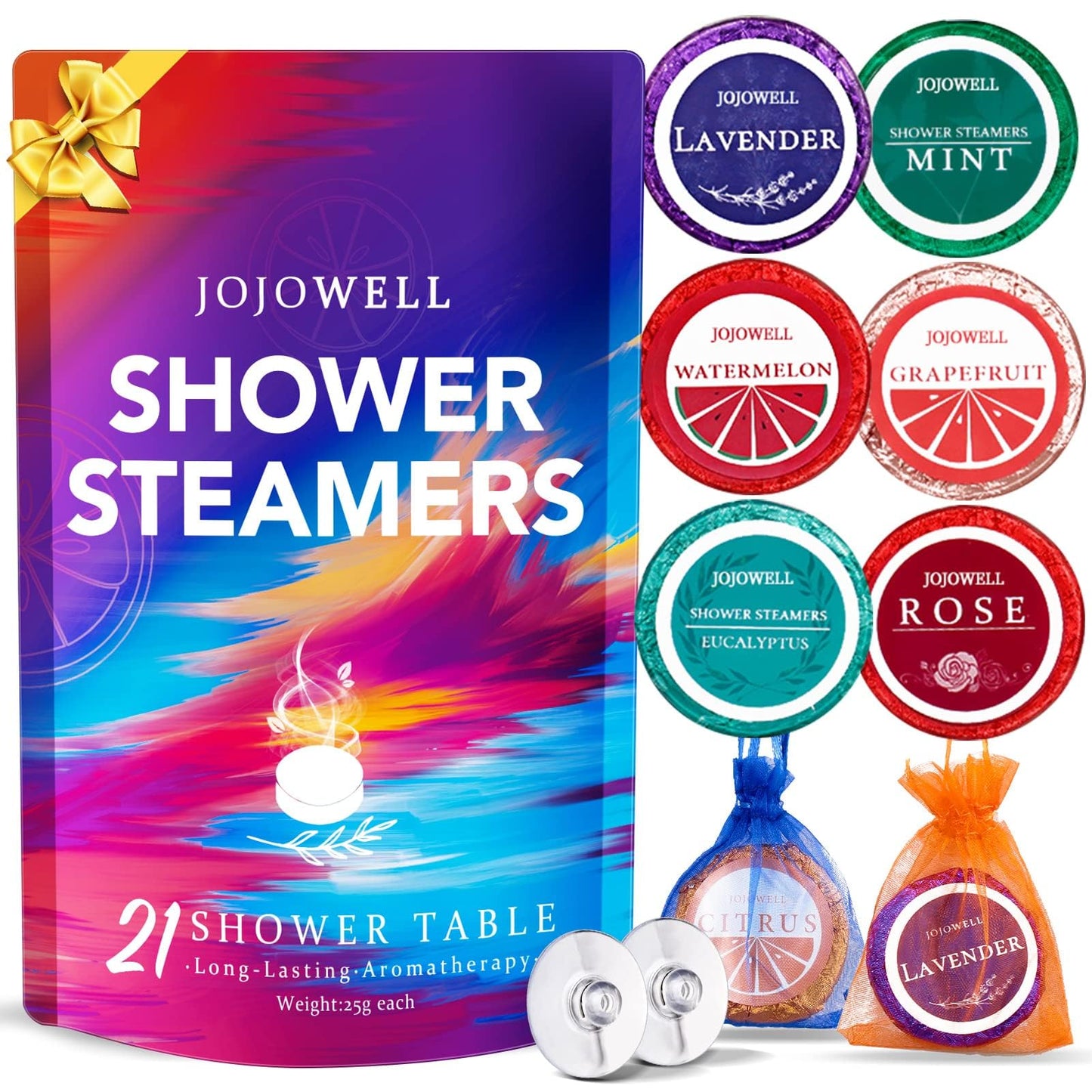 Shower Steamers Aromatherapy - 21Pcs Birthday Gifts for Women, Mom, Wife, Her, Best Friend, Daughter, Sister, Teens & Girlfriend, Self Care Beauty and Personal Care JoJowell