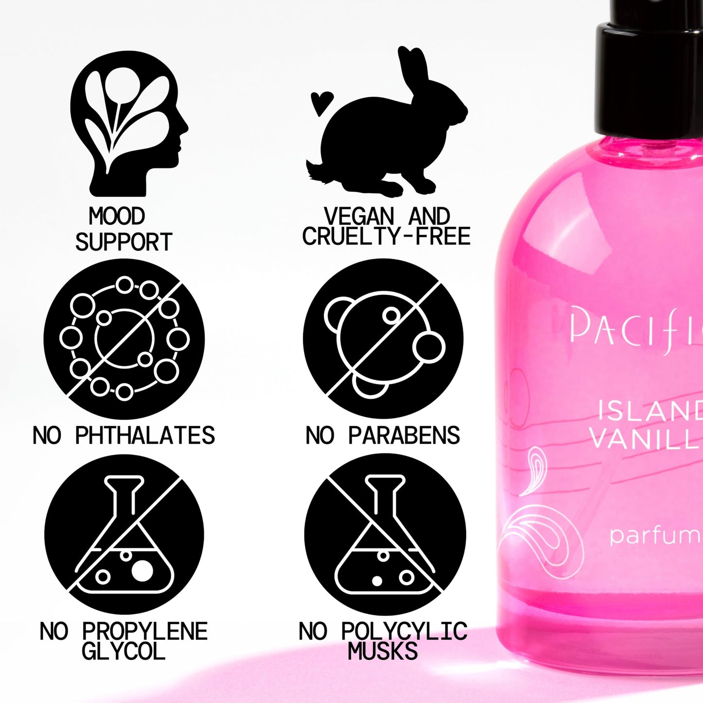 Pacifica Beauty Island Vanilla Spray Perfume - Sweet Tropical Vanilla Gourmand Scent, Long Lasting Everyday Signature Fragrance for Women, Non-Toxic Beauty & Personal Care Pacifica