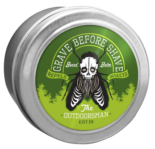 GRAVE BEFORE SHAVE Beard Balm, The Outdoorsman Blend, 2 oz Beauty and Personal Care Grave Before Shave