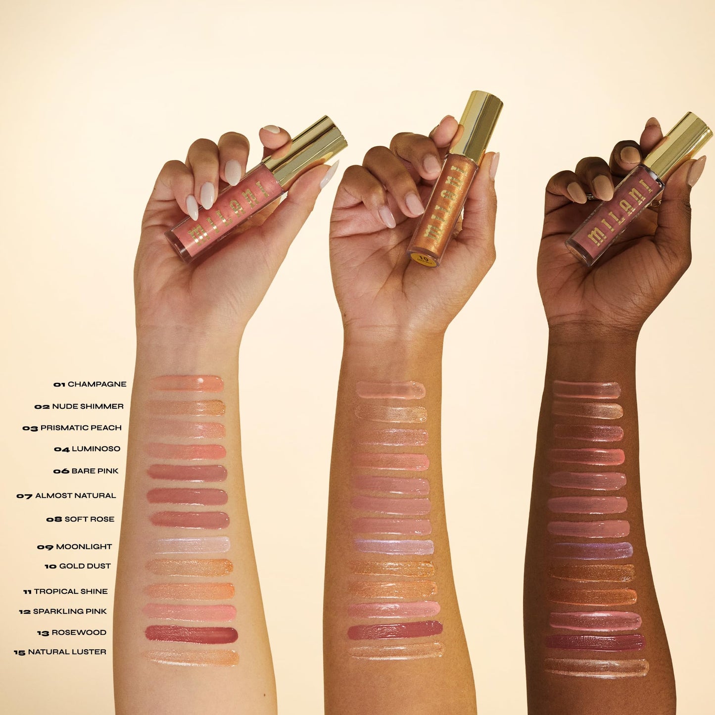 Milani Lip Gloss, Keep It Full Nourishing Lip Plumper with Hyaluronic Acid & Peptides for Soft, Fuller-Looking Lips (0.13 Fl. Oz.) Luminoso Beauty & Personal Care Milani