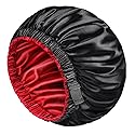 mikimini Satin Bonnet for Men and Women, Reversible Double Layer Sleeping Bonnet for Hair Braids with Anti-slip Adjustable Elastic Band Super Soft Beauty & Personal Care mikimini