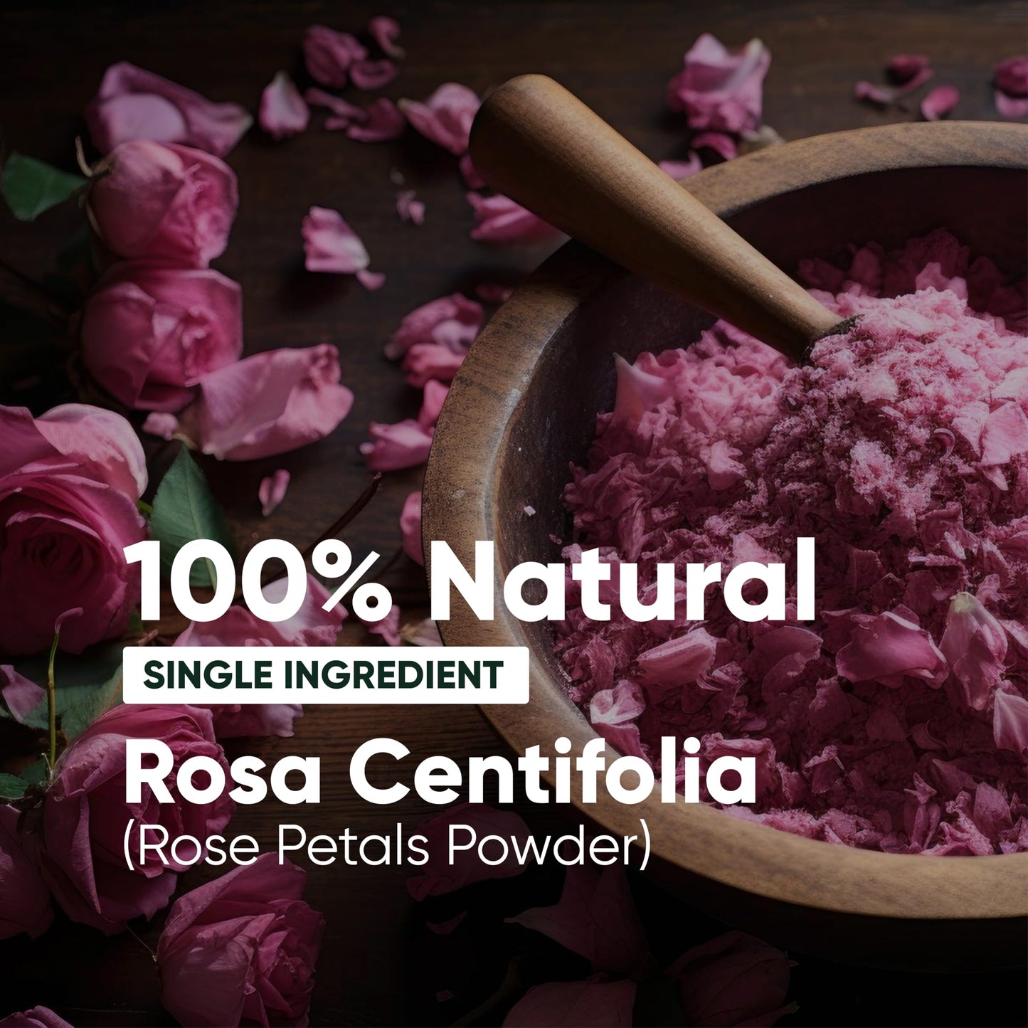 H&C 100% Pure Rose Petals Powder (Rosa Centifolia) for Facial Mask Formulation - 1/2 LB/ 227 gms / 8 Oz Beauty & Personal Care H&C
