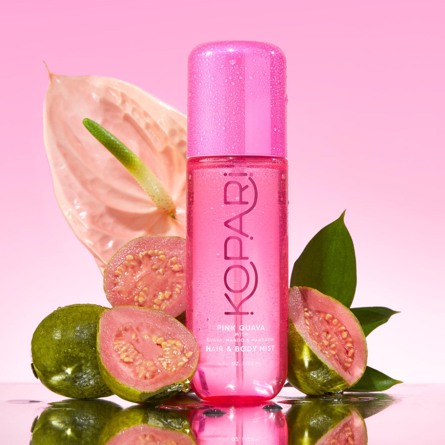 Kopari Pink Guava Hair & Body Mist - Guava, Mango, Mandarin, Coconut, Vanilla & Sandalwood Scent, Long-Lasting Clean Fragrance Spray, Vegan & Beauty & Personal Care Kopari
