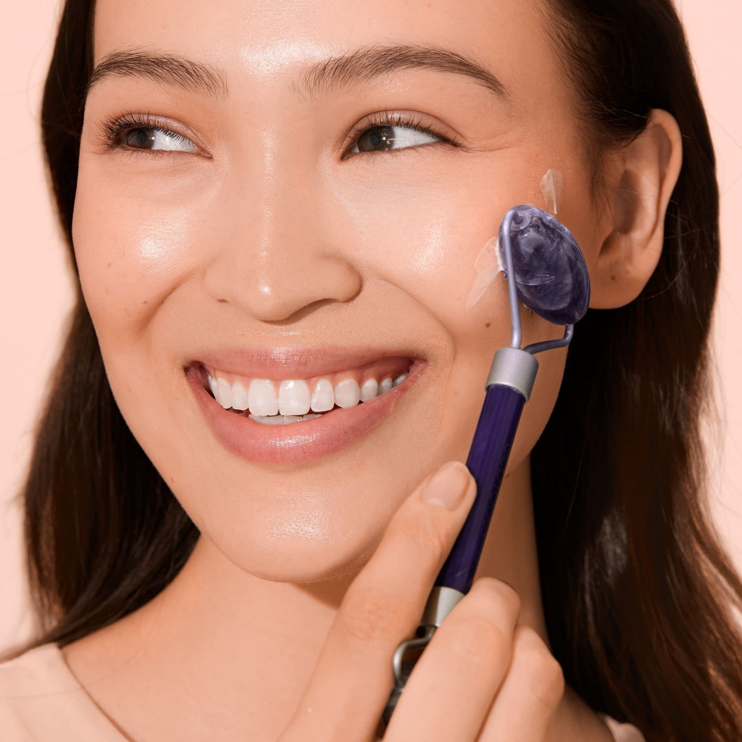 EcoTools Amethyst Facial Roller, Real Stone Face Roller & Massager, Skincare & Sculpting Tool, Reduces Puffiness & Dark Circles, Eco-Friendly Beauty Beauty & Personal Care EcoTools