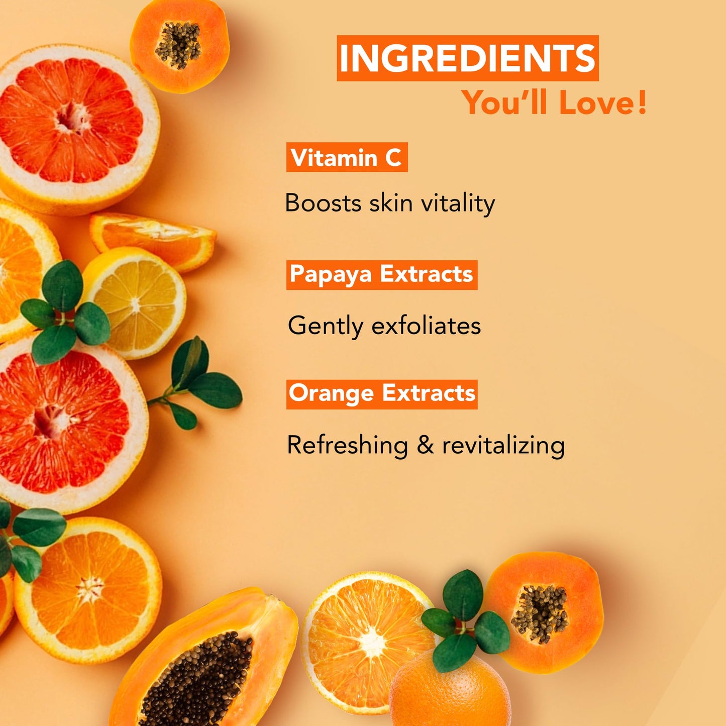 Botanic Hearth Vitamin C Foaming Face Wash With Papaya & Orange | Extracts Built|In Silicone Brush | For Cleansing & Glowing Skin | Paraben & Sulphate Beauty & Personal Care Botanic Hearth