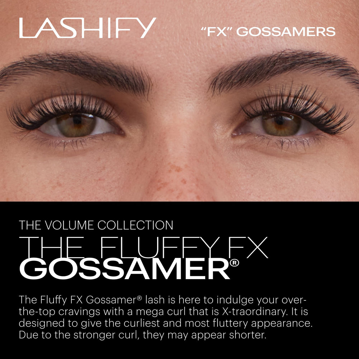 Lashify Fluffy FX 12mm Gossamer DIY Eyelash Extensions Refill, For The Most Curliest and Fluttery Appearance, Chocolate Color, Easy False Lashes Beauty & Personal Care Lashify