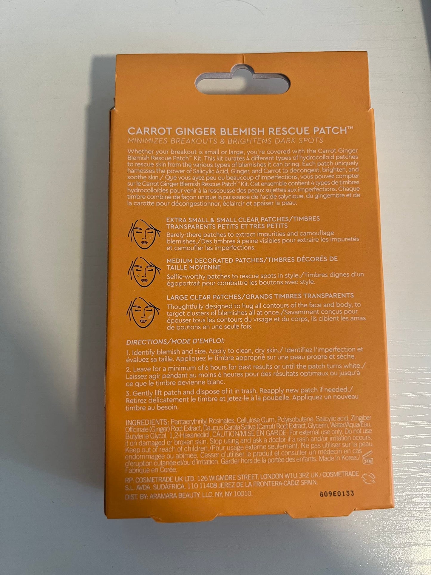 Sweet Chef Carrot Ginger Rescue Blemish Patches - Hydrocolloid Bandages Spot Treatment - 4 Different Shape and Size Pimple Patches with Resurfacing Beauty & Personal Care Sweet Chef