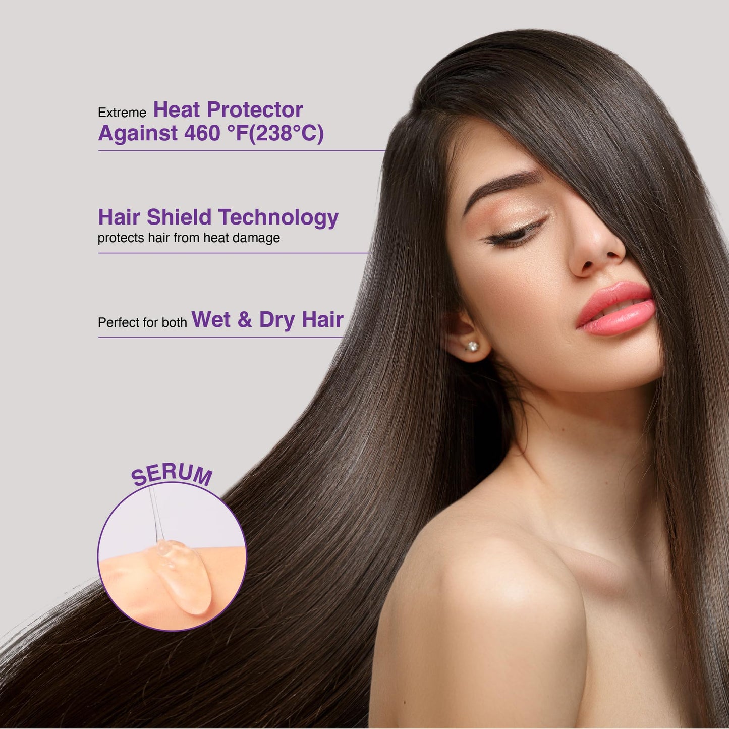 Red by Kiss Heat Protector Hair Styling Serum, Thermal Protection Ultra Shine Oil Serum, Protects Hair from Heat Damage, Anti Frizz Strengthening Beauty & Personal Care Red by Kiss
