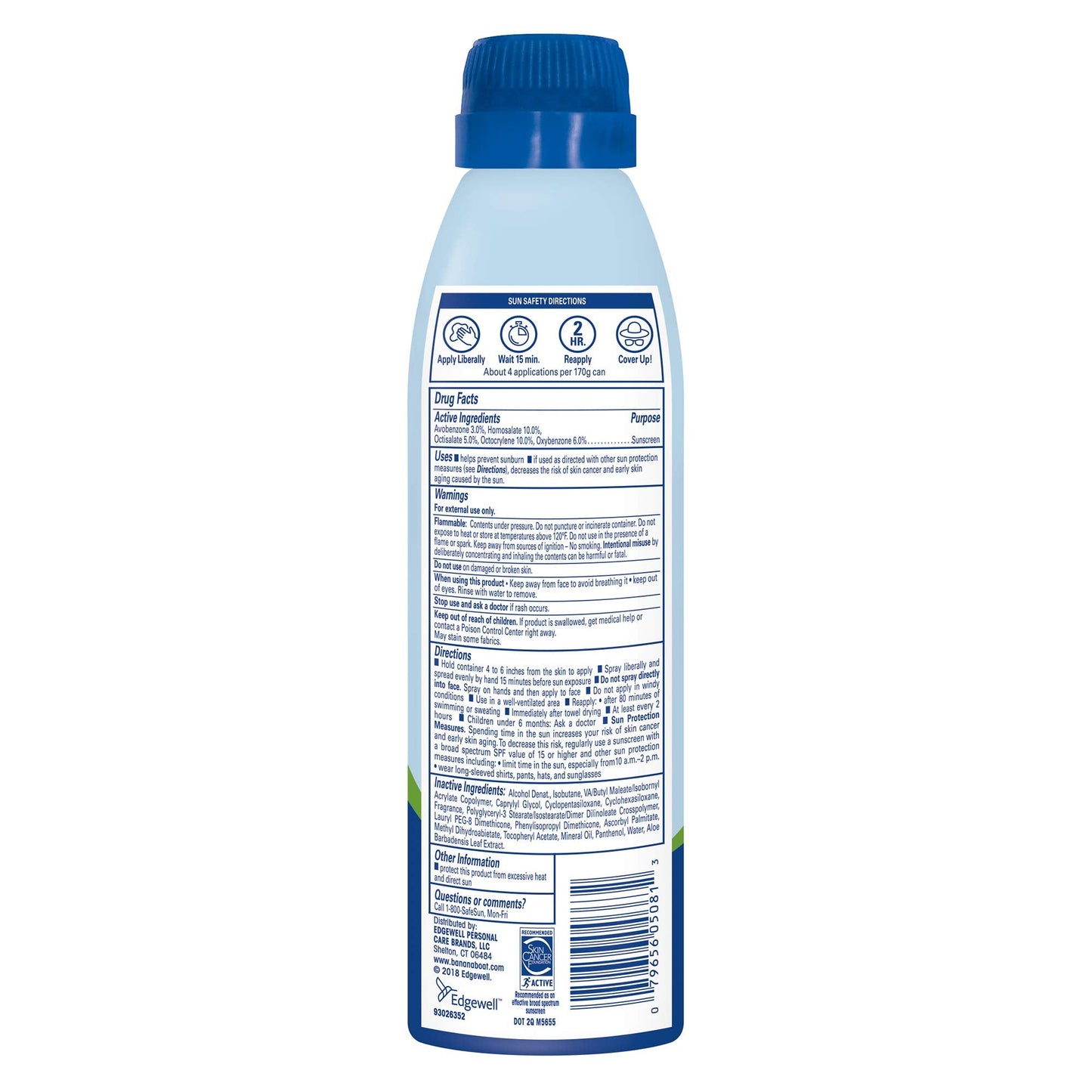 Banana Boat Ultra Defense Clear Sunscreen Spray SPF 100, 6oz | Lightweight Sunscreen, Banana Boat SPF 100, Water Resistant, 6oz Beauty & Personal Care Banana Boat