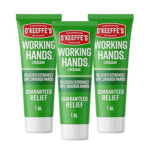 O'Keeffe's Working Hands Hand Cream for Extreme Dryness - 1 oz Tube (3 Pack) - Repairing Skincare for Cracked, Dry Hands Beauty & Personal Care O'Keeffe's