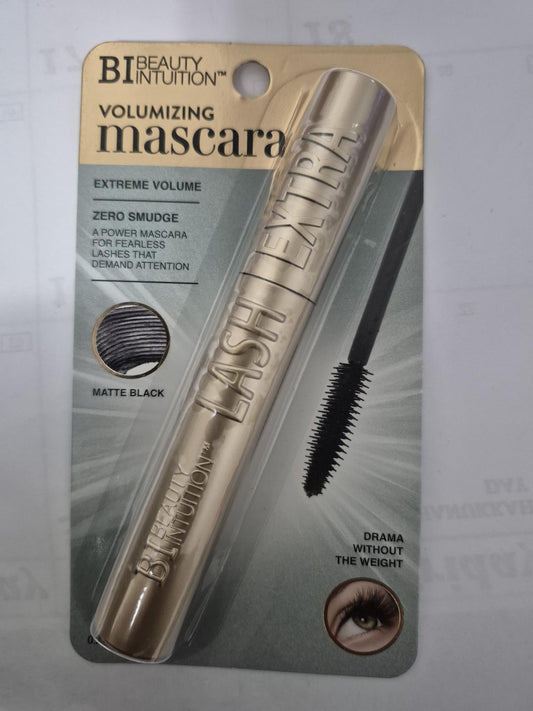 Beauty Intuition Lash Extra Volumizing Mascara, Matte Black, Extreme Volume, Zero Smudge