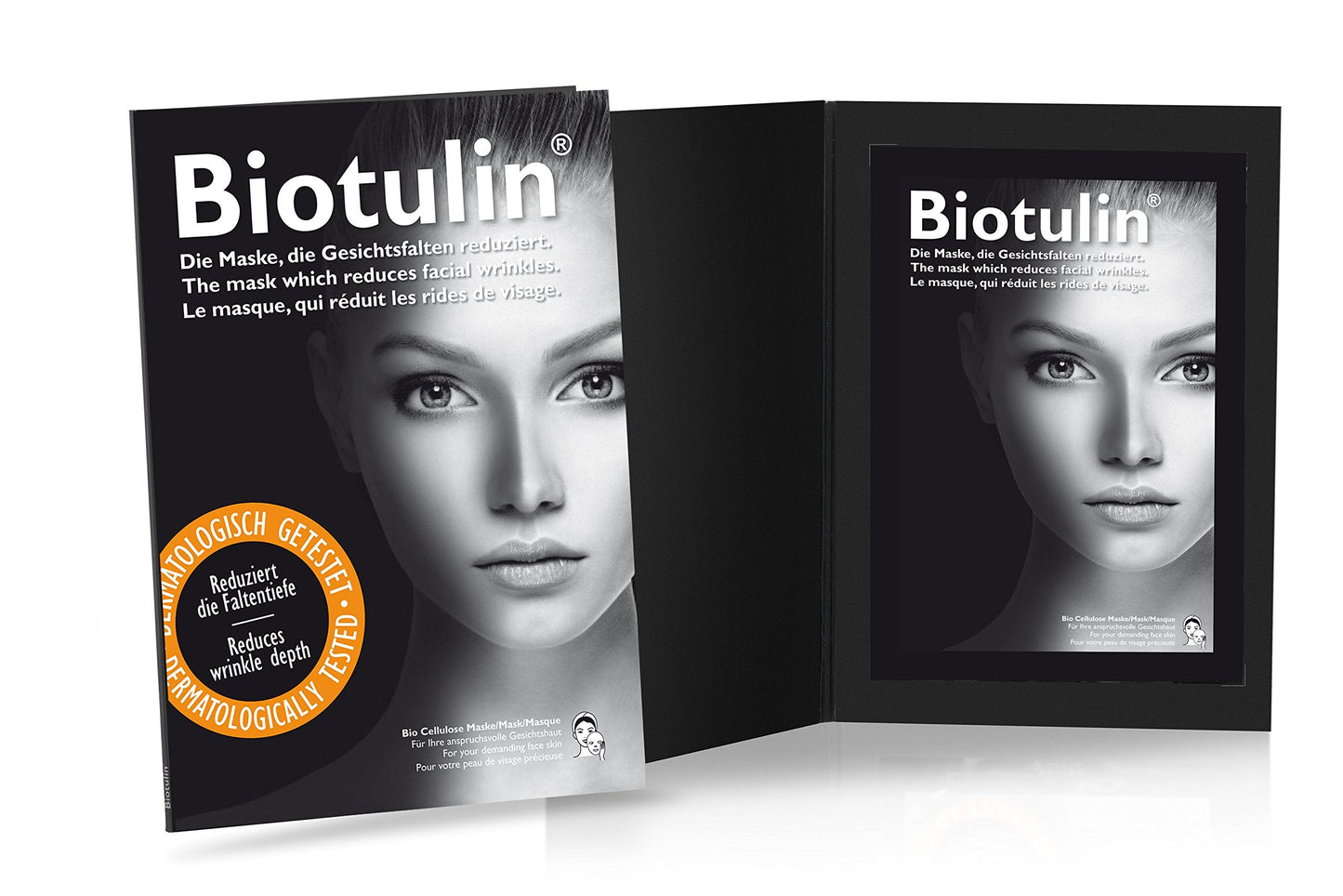 Biotulin Bio Cellulose Face Mask - Pack of 4 - Anti Wrinkle Hydrating Mask- Hyaluronic Acid - Anti Aging Ingredients Beauty & Personal Care Biotulin