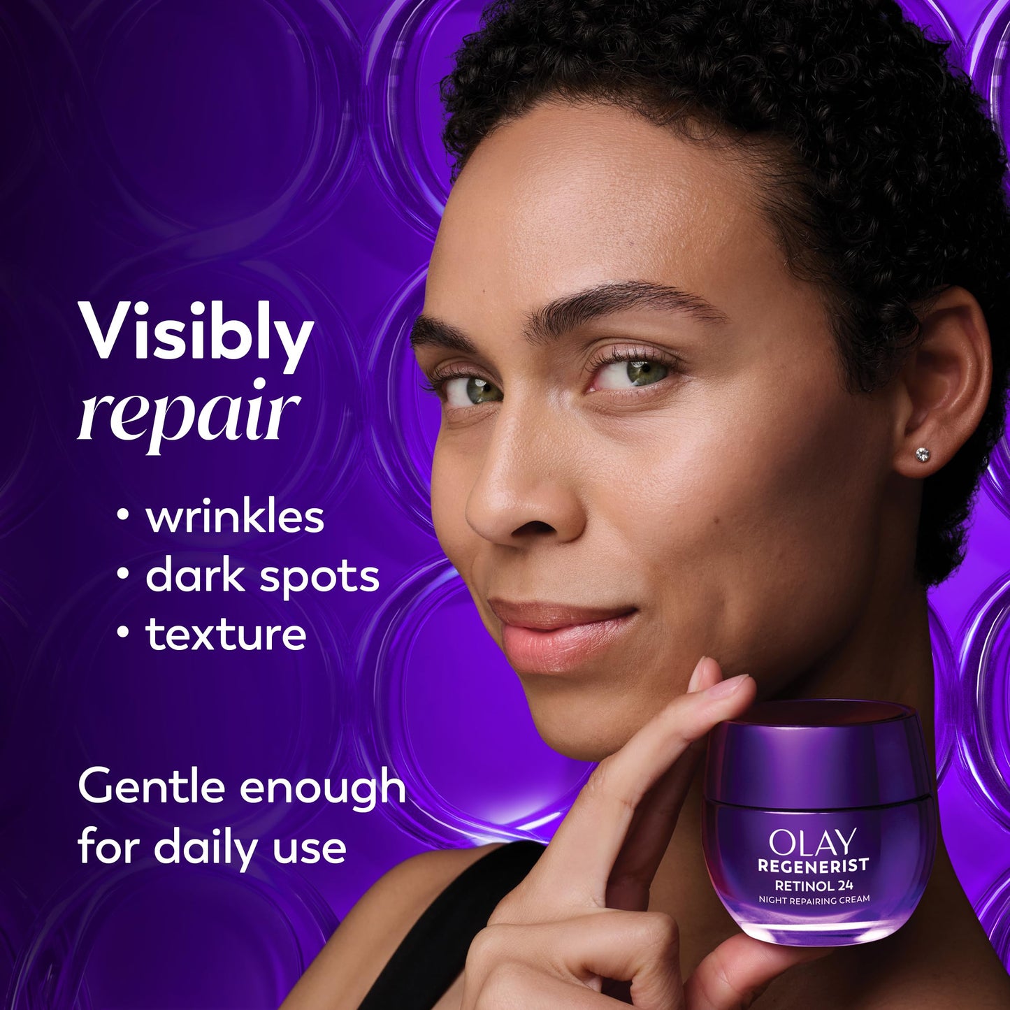 Olay Retinol Night Cream for Women, Anti-Aging Face Moisturizer, Fragrance-Free, Non Greasy - Anti-Wrinkle, Smooth Fine Lines, Hydrating Skin Care Beauty & Personal Care Olay