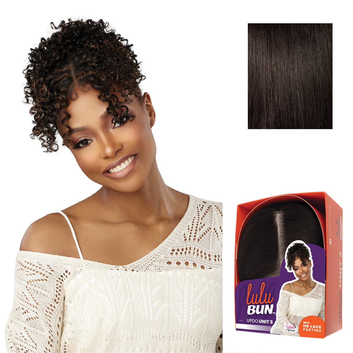 Sensationnel Lulu Bun Updo Hairextensions-Unit 5,2 DARKBROWN