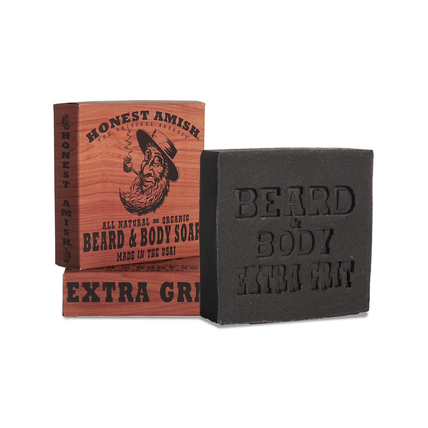Honest Amish Beard and Body Soap (Extra Grit) Beauty & Personal Care Honest Amish