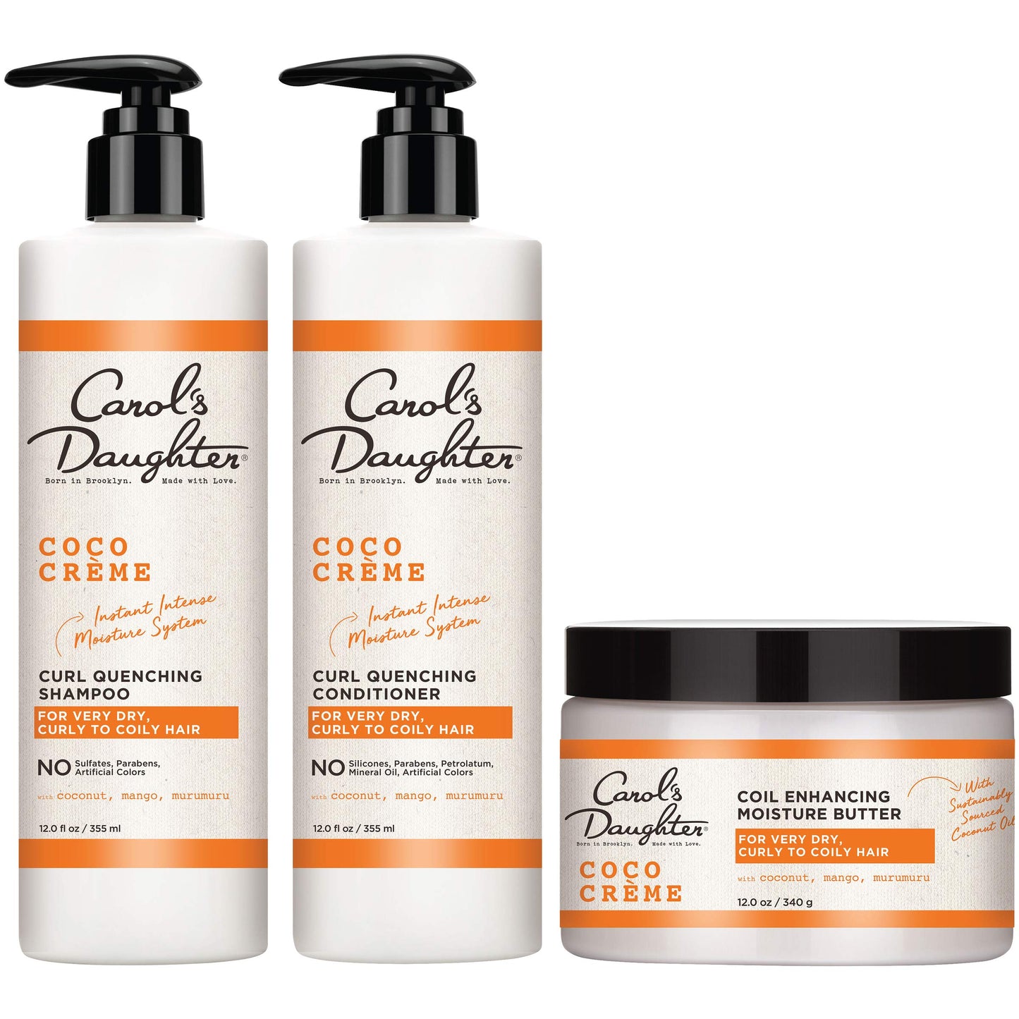 Carol’s Daughter Coco Creme Sulfate Free Shampoo and Conditioner Set with Silicone Free Hair Butter, for Very Dry Curly Hair, with Coconut Oil Beauty & Personal Care Carol's Daughter