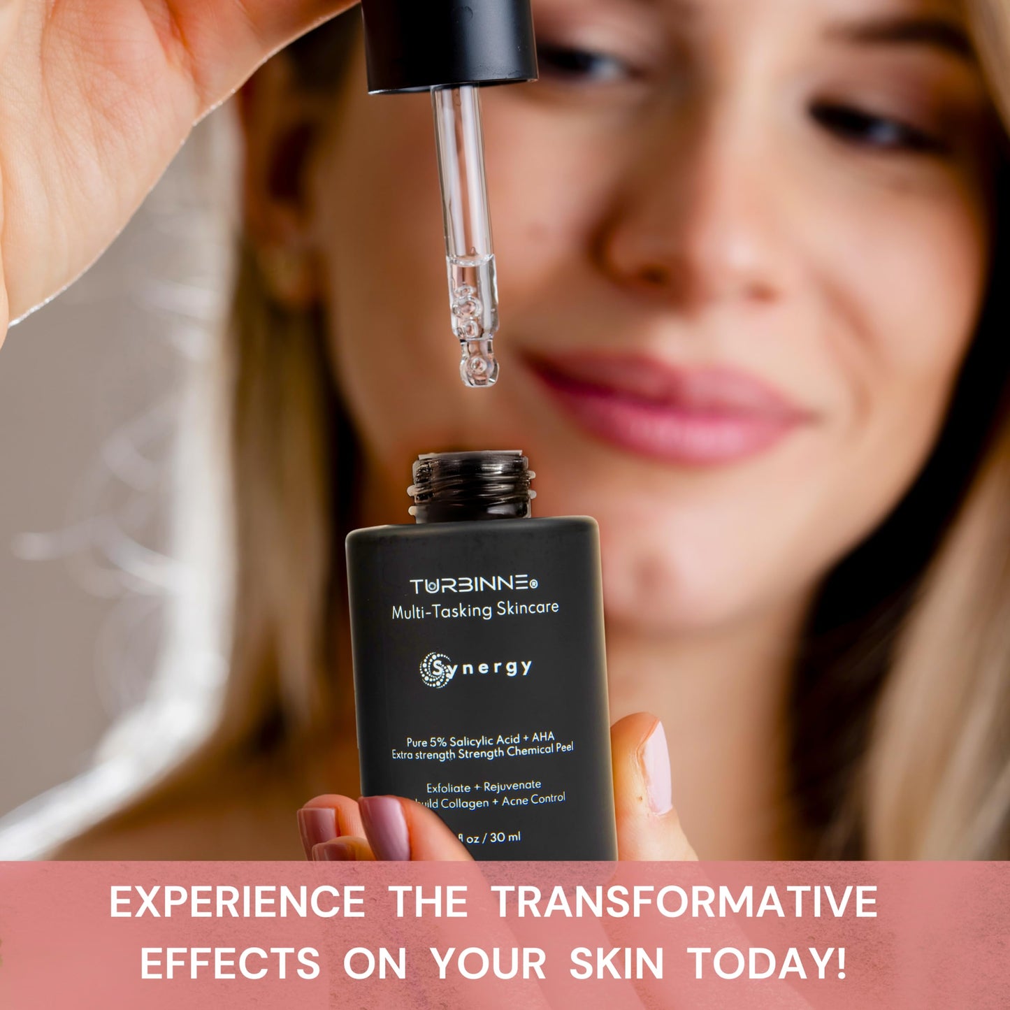 (2 Pack) Turbinne Synergy Multi-Tasking Extra Strength Chemical Peel. Pure 5% Salicylic Acid + AHA. Best For Exfoliate, Rejuvenate, Rebuild Collagen Beauty & Personal Care TURBINNE