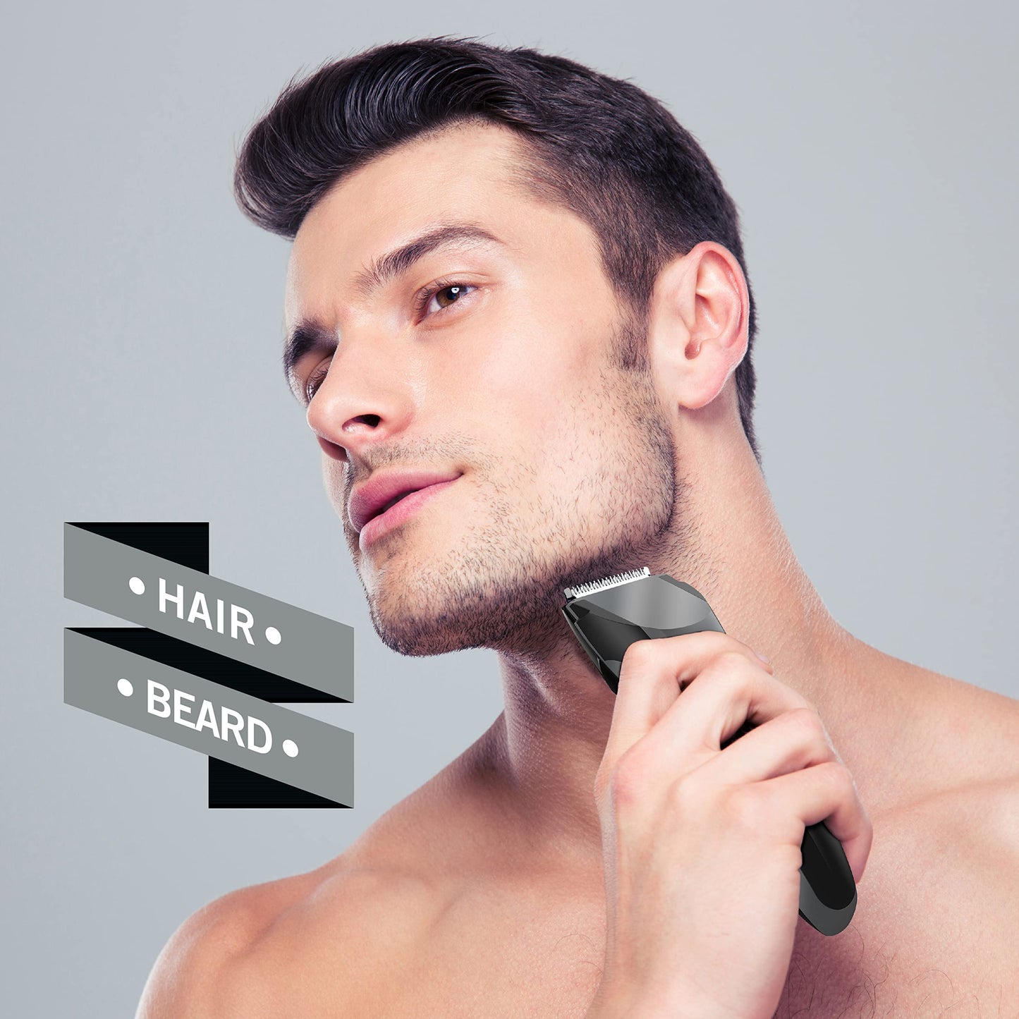Perry Ellis Precision Trimmer for Men Cordless Electric Hair Clipper with Adjustable Dial 1-20mm, Beard & Mustache Grooming Kit, Charging Stand, USB Beauty and Personal Care Perry Ellis