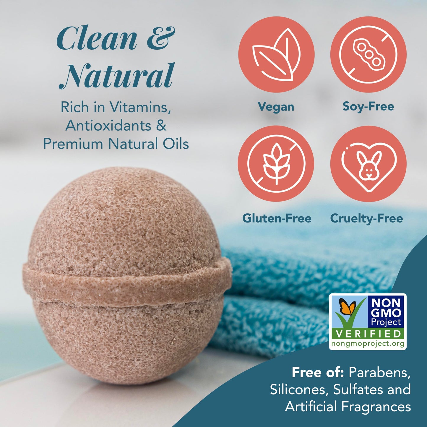 Saavy Naturals Bath Bombs - Relaxing Foaming Fizz Bubbles, Organic Bath Bombs (Pack of 1, 12 Ounce, Tahitian Vanilla) Beauty and Personal Care Saavy Naturals