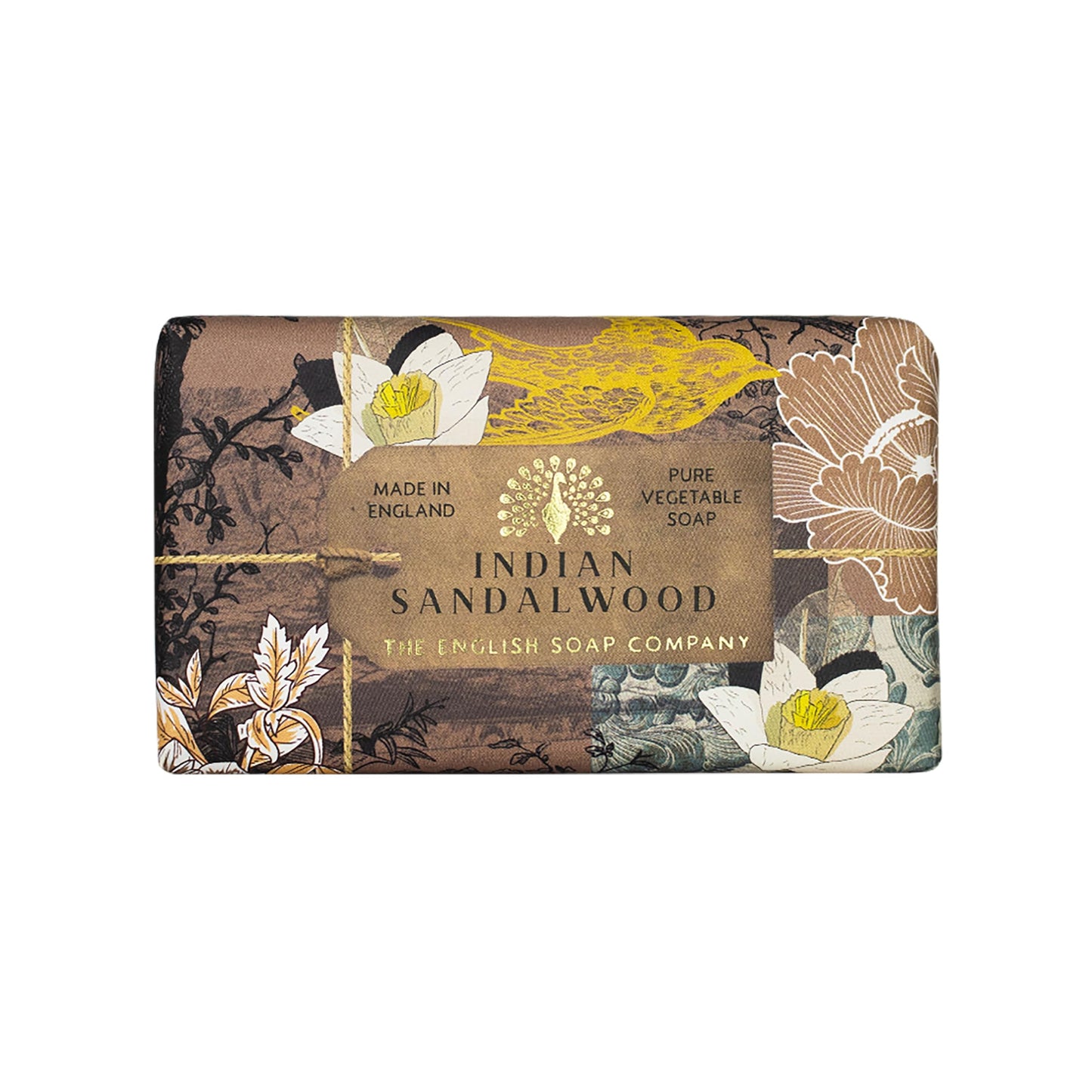 The English Soap Company Anniversary Wrapped Soap Bar, Luxury Sandalwood Shea Butter Soap Bar, Indian Sandalwood Scent 190g Beauty & Personal Care The English Soap Company