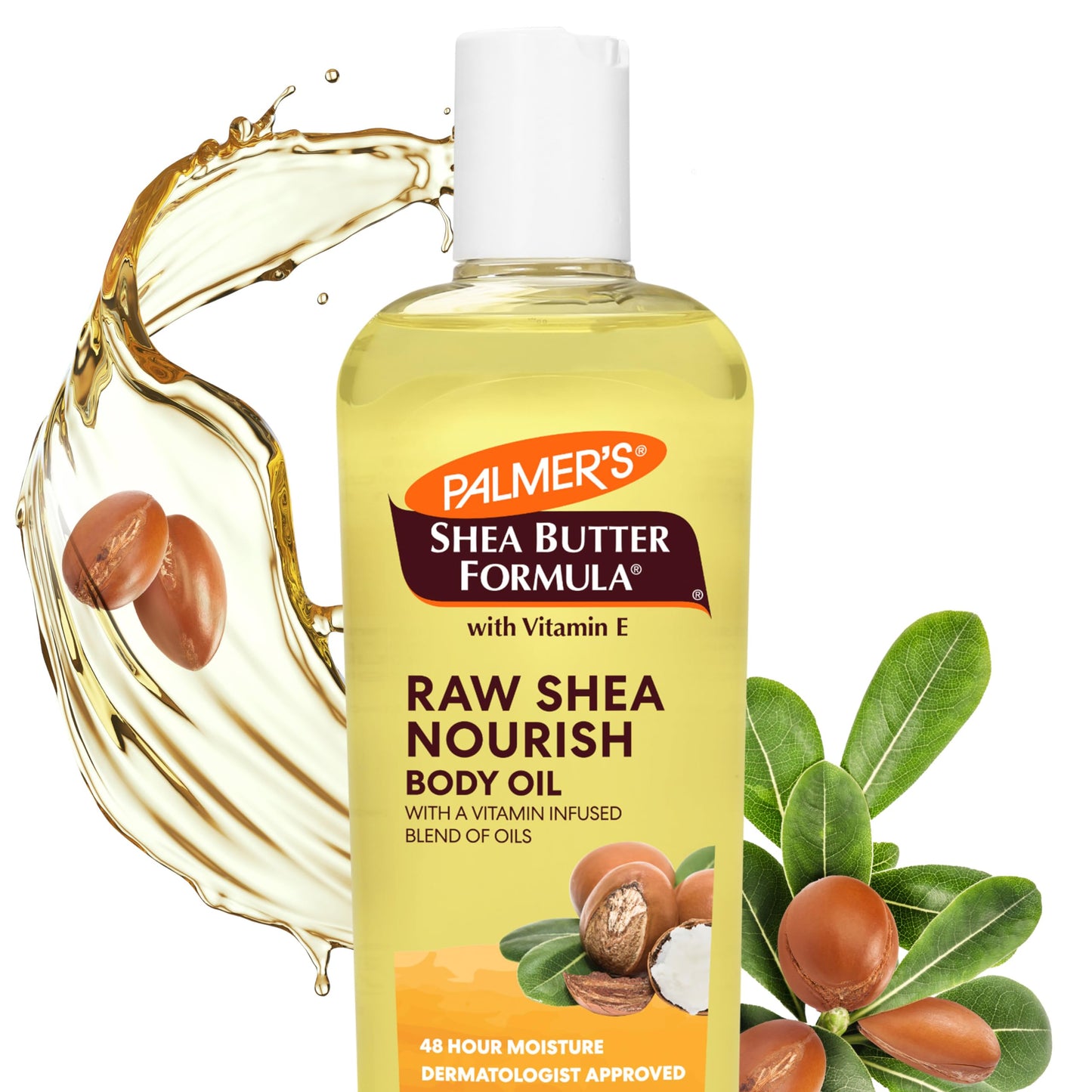 Palmer's Shea Formula Raw Shea Body Oil with Vitamin E, Deep Body Moisturizer to Soothe & Nourish Dry, Sensitive & Eczema-Prone Skin, 8.5 oz Beauty & Personal Care Palmer's