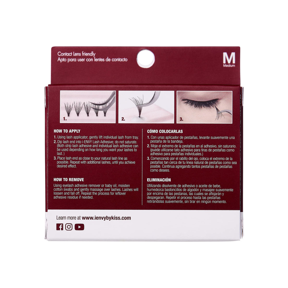 Kiss I Envy Ultra Black Lashes (Medium) Beauty & Personal Care i•ENVY