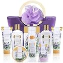 Spa Luxetique Gift Baskets for Women, Spa Gifts for Women - 10pcs Lavender Bath and Body Sets with Body Lotion, Bubble Bath, Relaxing Spa Sets Beauty & Personal Care spa luxetique